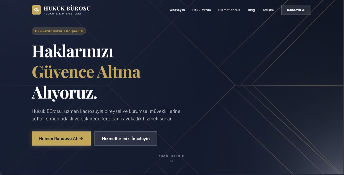 Law Firm Demo Mockup